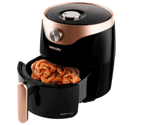 Fritadeira Elétrica Mallory Smart Fryer 3 Litros PretoDourado - 127V