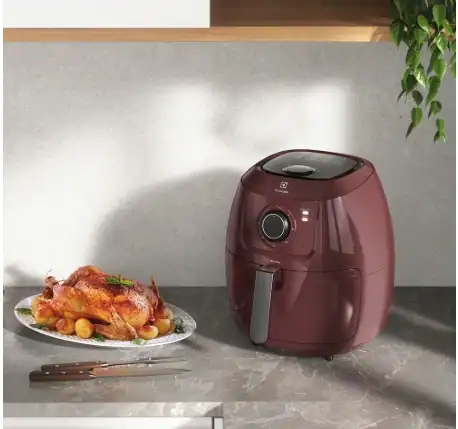 Fritadeira sem óleo Electrolux 5 L: design moderno e praticidade com deligamento automático