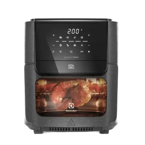 melhor air fryer oven electrolux 5 x 1 12 L 1700w Digital Espeto  Giratorio 2 Bandejas Antiaderente 