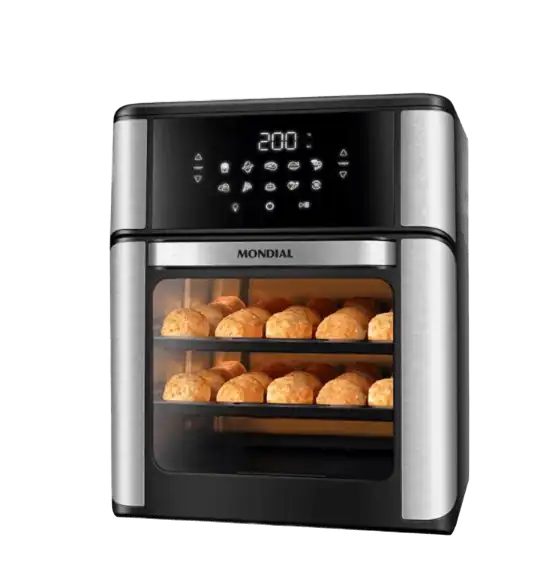 Melhor air fryer Mondial  forno oven 12 litros preto inox 2000w 110 v 
